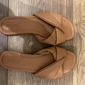 J. Crew Women's Brown Slide Sandals